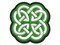 Clover Irish Celtic Knot Multi-Color Embroidered Iron-On or Hook & Loop Patch Applique